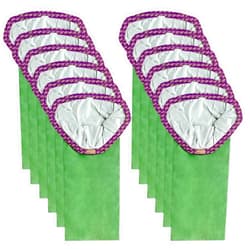 Kerneed 12 Pack 107313 Micro Filter Bags Replacement for ProTeam 10 Quart Backpack Vacuum: Super Coach Pro 10, GoFit 10, #107313 Open Triangular Collar