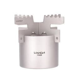 LIXADA Mini Lightweight Titanium Stove ALC-ohol Stove Support Bracket Cross Stand Cross Stand Rack for Outdoor Camping Backpacking Hiking etc