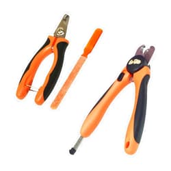 GoPets Pet Nail Clipper Bundle for Dogs and Cats with Large and Small Nail Trimmer with Free Nail File Grinder with Quick Guard and Angled Blades for Safety 2 Nail Cutter Bundle