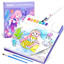 JoyCat Paint with Water Coloring Books for Toddlers, Watercolor Painting Sets for Kids Ages 3-5 4-8, Arts and Crafts Drawing Activities Toy Birthday Gift for Boys Girls (Underwater World)