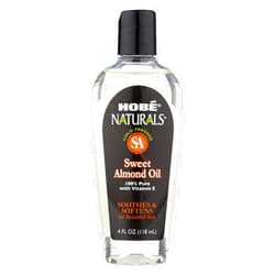 Hobe Labs Hobe Naturals Sweet Almond Oil - 4 fl oz - 100% Pure with Vitamin E