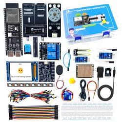LAFVIN AIoT Starter Kit, ESP32-S3 AI Voice Control Electronics Starter Kit, DHT11 Temperature Humidity Sensor, Servo, Relay for Smart Home & IoT DIY Projects