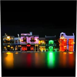 GEAMENT LED Light Kit Compatible with Lego Diagon Alley - Lighting Set for 75978 Building Model (Model Set Not Included)
