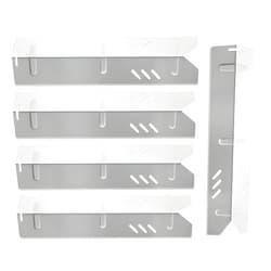 Outdoor Bazaar 15 inch Heat Shields for Dyna Glo DGF510SBP DGB515SDP DGF510SSP 5 Burner Grill Parts, Uniflame GBC1059WB, Backyard Grill Replacement Heat Plates BY13-101-001-13, BY15-101-001-02, 5 Pack