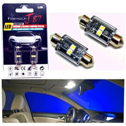 Formula-J87 LED Bulbs 3030 SMD 36mm DE3423 DE3425 12844 6418 C5W – Interior Dome, Map, Door, Trunk, Cargo, Glove Box Light Replacement (Pack of 2) (Cold White 6000K)