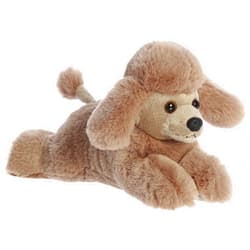 Aurora® Adorable Mini Flopsie™ Paysley Poodle Stuffed Animal - Playful Ease - Timeless Companions - Brown 8 Inches
