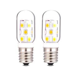 Neanete LED Microwave Light Bulb Over Stove Appliance Replacement 40W Incandescent for Refrigerator, Range Hood E17 Intermediate Base 3W 360lm dimmable Warmwhite 3000K Pack of 2