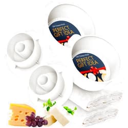 Grand Way 2 PCS Cheese Mold 1,6QT - 2 PCS Follower - 2 PCS Cheesecloth 100% Cotton for Semi-Hard and Hard Cheeses- Homemade Cheese Making Supplies - Molde Para Queso Fresco Casero - Cheese Making Kit Press