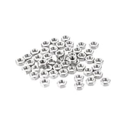 uxcell Hex Nuts, M4x0.7mm Metric Coarse Thread Hexagon Nut, Stainless Steel 304, Pack of 50