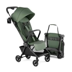 Mompush Nexis Carbon Travel Stroller, Ultra-Lightweight 11.5 lbs, Compact & Airplane Carry-On Approved, One-Second Auto-Fold, One-Hand Full Recline, from Birth to 50 lbs, JPMA Certified