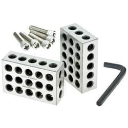 TESA Brown & Sharpe 599-750-10 1-2-3 Blocks Set, 23 Holes