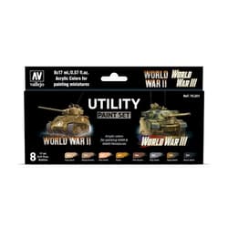 Vallejo MODEL COLOR SET: UTILITY PAINT SET (8)
