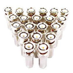 BeElion 20PCS BNC Male Twist-on Coax Coaxial RG59 Connector for CCTV Security Camera