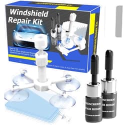 VONDER Windshield Repair Kit, Nano Glass Crack Repair Liquid Car Windshield Crack Repair Kit, Glass Repair Kit, Cracks Gone Glass Repair Kit, Automotive Glass Nano Fluid Repair for Chips, Cracks (Blue)