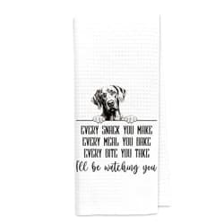 Dibor Weimaraner Dog Kitchen Towels, Weimaraner Gifts Dish Towels Dishcloth, Funny Dog Every Meal You Make Cloth Hand Towels Tea Towels for Bathroom Kitchen, Gifts for Dog Lovers, 16x24 Inches