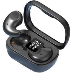 Duanduan Wireless Earbuds with IPX5 Waterproof Lightweight 50H Playtime in-Ear LED Battery Display,Comfortable Fit Earbud with Charging Case Black,Compatible with All cellphones