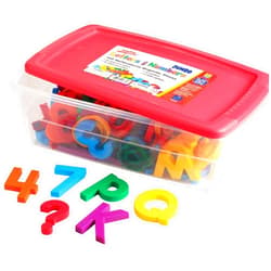 Educational Insights Multicolored Jumbo AlphaMagnets & MathMagnets, Set of 100 Uppercase & Lowercase Letters, Numbers & Math Symbols: Preschool Kindergarten Classroom Must Haves, Ages 3+