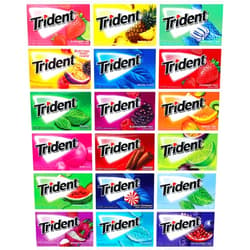 Generic Tridents Chewing Gum Sampler Gum Variety Pack | Sugar-Free | Assorted Flavor (10 Pack) Receive 10 out of the 18 flavors