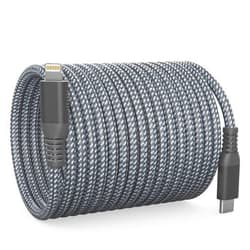 Arkidyn Extra Long iPhone 13 Charger Cable 26Ft/8M USB-C to Lightning Cable Power Delivery Fast Charging iPhone Cable Nylon Lightning Cord for iPhone 13 12 11 Pro Max/X//8, Pad 8th 2020, AirPods Pro