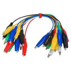 JAMECO BENCHPRO AT-CM05 Short Wire Alligator Clip Test Leads (12 Pack 6 (Pack of 2)