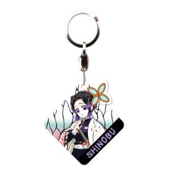 ABYSTYLE Demon Slayer Kimetsu No Yaiba Shinobu Kocho Acrylic Keychain with Charm Anime Manga Accessories Gift