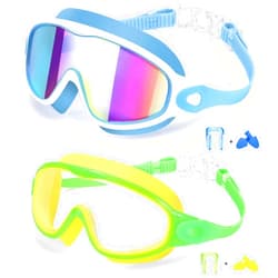 EverSport 2 Pack Kids Swimming Goggles, Anti-fog Swim Goggles for Toddler Girls Boys 3-15