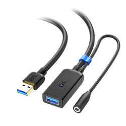 Cable Matters Active USB Extension Cable 16.4 ft / 5m (USB 3.0 Extension Cable Male to Female) with Signal Booster for Hard Drive, Webcam and More