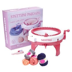 RVtiooy SENTRO Knitting Machine, Knitting Machine 48 Needles, Knitting Looms & Boards, Knitting Machine for Adults/Kids DIY Scarf Hat Sock, Christmas Gift (48X)