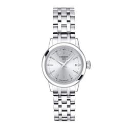 Tissot womens CLASSIC DREAM LADY 316L stainless steel case Quartz Watch, Grey, Stainless steel, 14 (T1292101103100)
