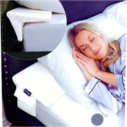 XetraDesign Bed Wedge Pillow for headboard Mattress Gap DuoWedge lux. (White, Double 54