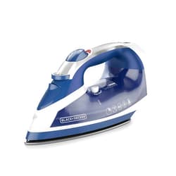 BLACK+DECKER Xpress Steam™ Cord Reel Iron with Nonstick Soleplate, Blue, ICR16X