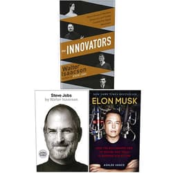 By Walter Isaacson (Author), Ashlee Vance (Author), Elon Musk By Ashlee Vance (Contributor), Steve Jobs by Walter Isaacson (Contributor), Innovators by Walter Isaacson (Contributor) & 2 more Innovators [Hardcover], Steve Jobs, Elon Musk 3 Books Collection Set