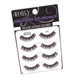 Ardell Glamour 101 Demi Black False Lashes, 4 pairs x 1 pack