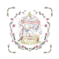 Trademark Fine Art 'Winter Carousel I' Canvas Art by Melissa Wang