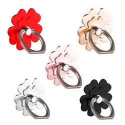 ZYluoke Cell Phone Holder,Universal Smartphone Flower Shape Ring Grip Finger Ring Kickstand Car Mounts with 360 Rotation for All The Phones, Tablet Computer (Flower)