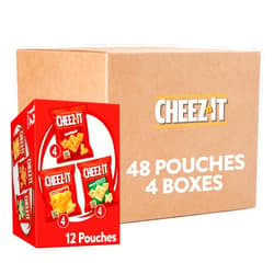 Cheez-It, Baked Snack Cheese Crackers, Variety Pack, Original, White Cheddar, Cheddar Jack, 12.1oz (4 Count)