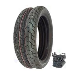 4into1 Dunlop D404 Tire Set - Compatible with Honda CM400A/T 79-80 CM400E CM450E - Tires Tubes and Rim Strips