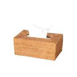 Kouboo Loma Rectangular Rattan Tissue Box Cover (Brown)