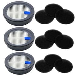 Aolleteau 3 Pack HEPA Filters and 9 Pack Sponge Filters Replacement for Afoddon A200Pro/A200, ORFELD B08/C10A/C10G & NEQUARE S12, S25, S26 Series Cordless Vacuum Cleaner, Please Check Size First