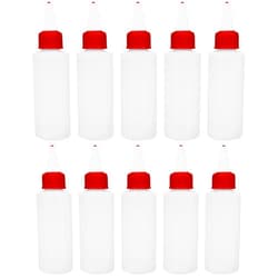 APAK GOODS 10-2oz Refillable Artist's Bottle with Twist Open/Close Nozzle. Cylinder Bottle
