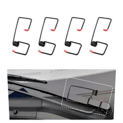 Carleef 4PCS Windshield Wiper Arm Pressure Spring Booster with Silicone Cover,Windshield Wiper Tension Spring Improves Visibility in Rain&Snow,Universal Car Windshield Wipers Accessories (4PCS)