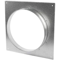 Repa Market Duct Connector Flange - 10 Inch Ducting - Galvanized Steel - Straight or Flex Pipe Flange for Heating, Cooling, Air Ventilation Systems