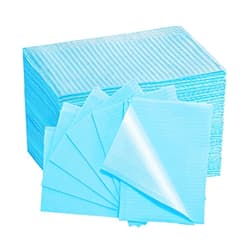 EZEELAI Dental Bibs Disposable Dentist Napkins 50 PCS, Polyback Towel Patient Paper Napkin Waterproof 3 Ply Tattoo Bib Dentist Bib Tray Covers Lap Cloths -13