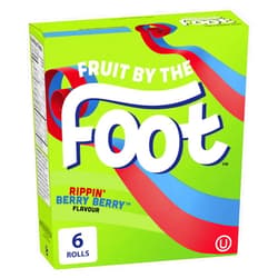 Betty Crocker Fruit by The Foot Rippin Berry Berry, 6ct, 128g/4.5oz,(Imported from Canada)