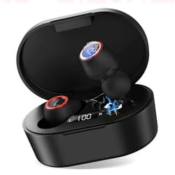 UrbanX UX923 Wireless Earbuds Bluetooth 5.0 Sport Headphones Premium Sound Quality Charging Case Digital LED Display Earphones Built-in Mic Headset for Lenovo K5 Note (2018) Black