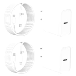 FUHAYA iPhone Charger 10 FT, [MFi Certified] 2 Pack 20W USB-C Charger Fast Charging Block with 10FT Long USB C to Lightning Cable Compatible for iPhone 14/14 Plus/14 Pro/14 Pro Max/13/12/11/XS/XR/X/8, iPad