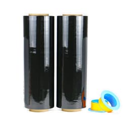 BOMEI PACK 2 Pack 1500ft Industrial Black Stretch Wrap Film 70 Gauge 15