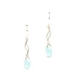 EcoSeaCo Sea Glass Journey Earrings (Ocean) - Sterling Drop Beach Earrings for Women by EcoSeaCo, using recycled and sustainable material. Handmade in the USA