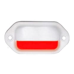 T-H Marine LED Companion Way Light - Waterproof Accent Lighting for Boats & Outdoor Areas - Bright 15 Lumens with Low Power Draw - Versatile Surface Mount Installation - White Housing, Red LEDs