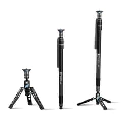 SIRUI SVM-145 Rapid Monopod with Feet, 57” Professional Carbon Fiber Camera Monopod, One-Step Rapid Height Adjustment, Lightweight Travel Monopod for DSLR Camera, Modular 3 in 1, Max Load 22lbs